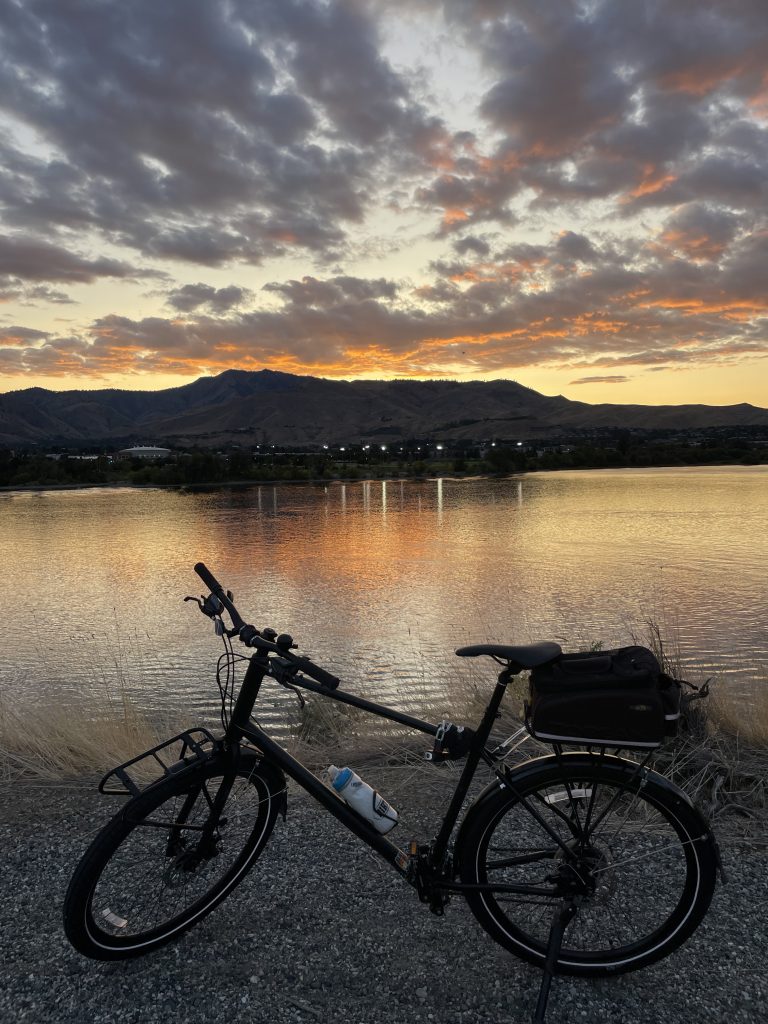 Sunset bicycle